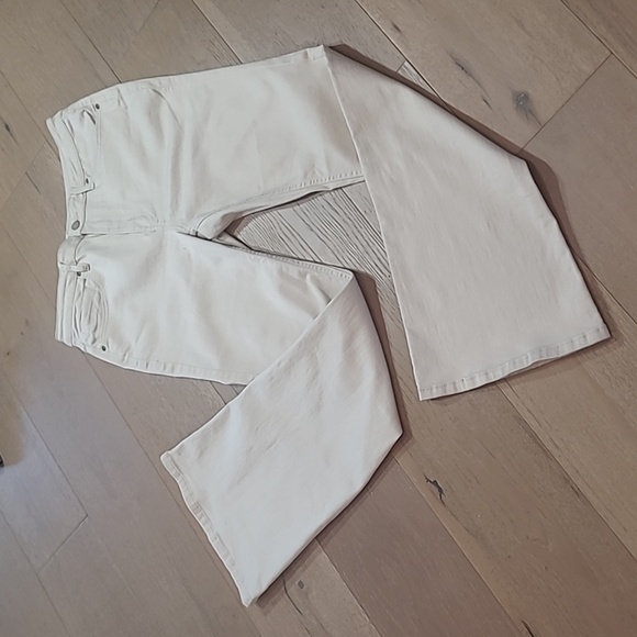 EUC Idyllwind Pants Women's sz 12/32L Cream/Tan High Rise Bootcut Pants - Picture 1 of 13